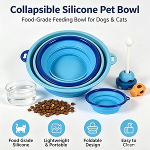 Ciotola Pieghevole in Silicone per Animali Domestici OEM/ODM, Senza BPA, Portatile per Cani e Gatti, Ideale per Viaggi e Uso Esterno - Product Image 3