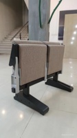 Base de rueda Silla de escuela de púlpito de teatro móvil Asientos de auditorio Silla de sala de audiencia