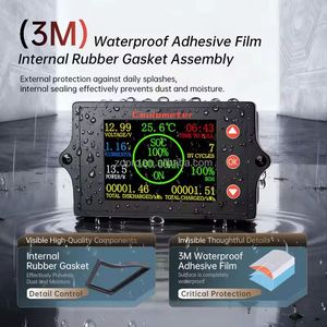 Peacefair PZEM-041 8-100V 50-500A <b>Battery</b> Coulometer Professional <b>Battery</b> <b>Tester</b> Monitor <b>Battery</b> Capacity Indicator Display - Product Image 5