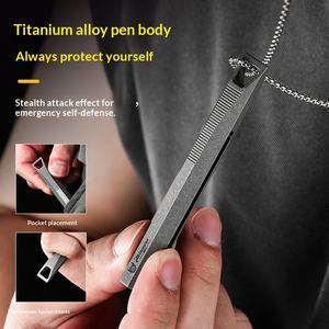 Stylo en titane PioneerEDC, stylo de luxe durable, stylos à bille, stylos EDC en verre de 5,8 pouces, stylo tactique pour l'extérieur, outil EDC - Product Image 3