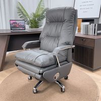 Fauteuil de Direction Électrique en Cuir Rotatif avec Massage, Chaise de Bureau Ventilée Confortable pour Longues Séances, Idéal pour le Télétravail et la Vente en Gros