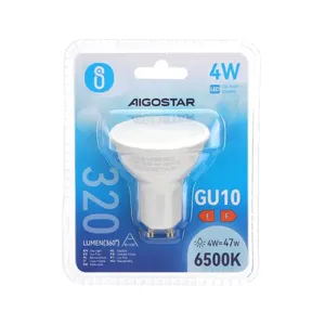 Foco LED GU10 de 4W, 3000K, eficiencia energética, luz cálida, ideal para iluminación interior y decoración. - Product Image 3