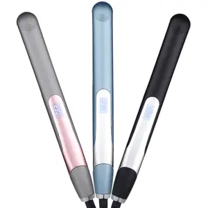 Nano Cabelo Alisador Curler Cerâmica Flat iron Ajuste De Temperatura Elétrica Alisamento ferro Curling Hair Irons