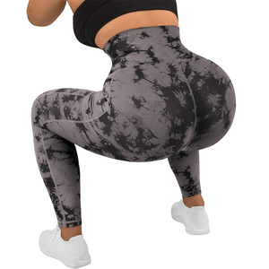 Leggings Tie-dye à poche pour femmes, patchwork <span class=keywords><strong>de</strong></span> sport, <span class=keywords><strong>de</strong></span> yoga, <span class=keywords><strong>de</strong></span> <span class=keywords><strong>grande</strong></span> <span class=keywords><strong>taille</strong></span>, <span class=keywords><strong>de</strong></span> contrôle du ventre, <span class=keywords><strong>de</strong></span> levage des fesses - Product Image 3