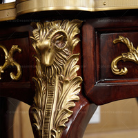 Meuble de salon en bois, petite table d'angle, table avec tiroirs