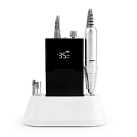 Machine à ongles 35000 tr/min portable avec poignée, kit de manucure, polisseuse et sécheuse d'ongles sans fil, outils électriques rechargeables