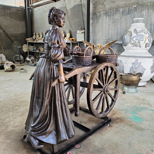 Escultura de bronce hecha a medida Tamaño real <span class=keywords><strong>Dublín</strong></span> Irlanda Estatua de bronce de Molly Malone - Product Image 4
