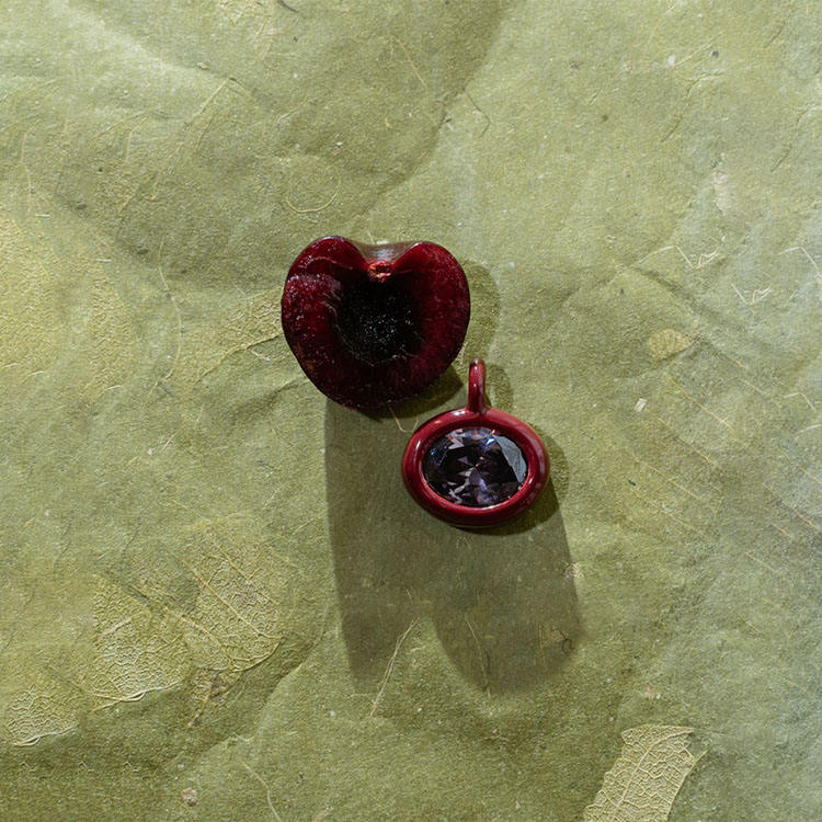 Fashion Pink Sapphire Marquise Shape Round Olive Pendant Gold Plated ...