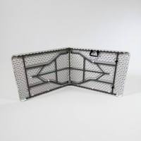 Table rectangulaire pliable en plastique blanc de 4 pieds, portable, durable et minimaliste, pour le jardin et les événements