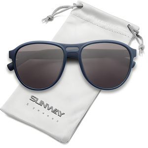 Gafas de Sol Unisex Clásicas con Montura Redonda Extra Grande, Logotipo Personalizado, Polarizadas para Exteriores, Protección UV400, Gafas de Sol de Alta Calidad para Hombre - Product Image 3