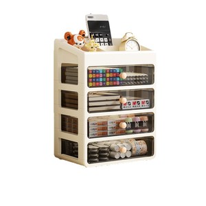 Office Organizer <b>Drawer</b> <b>Storage</b> Box Multi Layer With Lid For Stationery Books And Cosmetics Desktop Organizer - Product Image 5