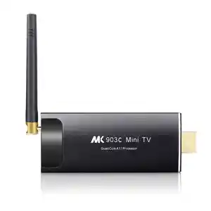 Bán sỉ kỹ thuật số tv dongle pc-Tùy Chỉnh Kim Loại WiFi Mini Pc 4K RK3229 1GB 8GB Kỹ Thuật Số Biển TV Stick