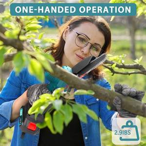 <span class=keywords><strong>Mini</strong></span> Kettingzaag 6-Inch Met 2 Batterij, Draadloze Elektrische Kettingzagen Met Veiligheidsslot, Handheld Kleine Kettingzaag Voor Houtsnijboom - Product Image 3