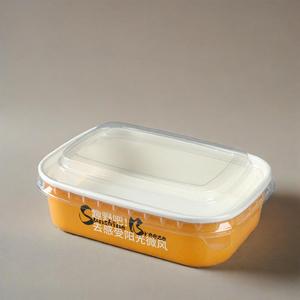 Tazón Rectangular Desechable de Papel para Ensaladas y Poke, Personalizado al por Mayor de Fábrica, de Grado Alimenticio para Llevar - Product Image 3