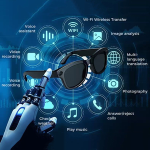 New thông minh kính với 1080P máy ảnh Bluetooth Hands miễn phí gọi điện thoại Stereo âm nhạc HD âm thanh không thấm nước ngoài trời kinh doanh Kính mát - Product Image 2