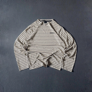 High Quality Custom Crewneck <b>Striped</b> Long Sleeve For Men Oversized 100% Cotton Comfortable Wear Stripe Design Long Sleeve <b>Shirts</b> - Product Image 2