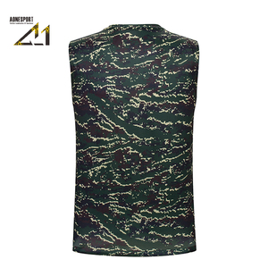 A-1 Men's Sleeveless Tank <b>Top</b> Digital Camo Print Quick Dry Breathable Athletic Slim Fit for Gym Outdoor Training Summer - Product Image 3