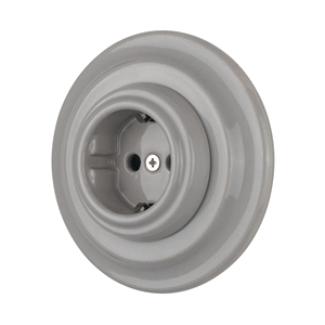 Presa Elettrica in Ceramica IP20 Stile Retrò, Standard EU, Presa a Muro Schuko Tedesca con Protezione Bambini per Germania e <span class=keywords><strong>Turchia</strong></span> - Product Image 2