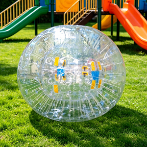 Pelota Inflable <span class=keywords><strong>de</strong></span> PVC/TPU Personalizada WINSUN, en Rojo, Azul y Amarillo, para Adultos, Pelota <span class=keywords><strong>de</strong></span> Burbuja Inflable para Juegos <span class=keywords><strong>de</strong></span> Fútbol - Product Image 1