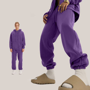 Pantalones Deportivos de Felpa Unisex de Alta Calidad con Logotipo Personalizado, 345 g/m², Algodón y Poliéster, Estilo Casual Urbano, Tallas Grandes para Hombre - Product Image 3