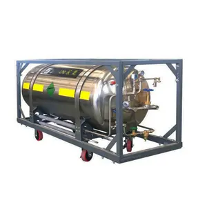 Serbatoio di co2 liquido 195L attrezzatura per lo stoccaggio di sostanze chimiche contenitore ad alta pressione dewar flask contenitore di co2