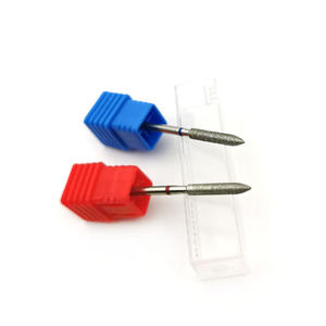 HYTOOS Long Cone Russischer Nagel haut bohrer 3/32 Diamant nagel bohrer Elektrischer Maniküre bohrer Rotations grat nägel Zubehör - Product Image 4