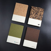 Coffret cadeau écologique pour carnet de notes en liège et marc de café avec logo personnalisé tasse à stylo journal cadeau d'entreprise pour le bureau