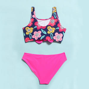 Costume da bagno caldo, moda spiaggia <span class=keywords><strong>Bikini</strong></span> carina stampa di frutta estate due pezzi bambino bambino costume da bagno per bambini - Product Image 3