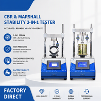 Machine d'essai CBR 50KN entièrement automatisée multifonctionnelle – Cadre de charge pour la mesure du rapport de portance californien (CBR) et testeur de stabilité Marshall