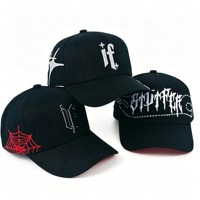 Gorra de Béisbol de 5 Paneles al por Mayor, Gorras de Moda con Letras Personalizadas, Logotipo Bordado en 3D, Gorra de Béisbol de Dos Tonos con Cierre a Presión Impermeable
