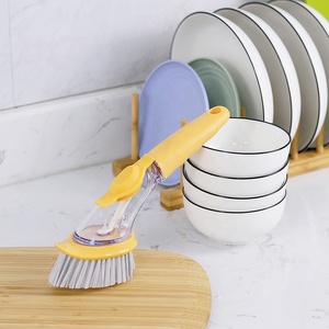 De'ngy — brosse à distributeur de <span class=keywords><strong>savon</strong></span> liquide, nettoyage en profondeur, outil de cuisine, épurateur d'évier, grille de cuisine, brosse à <span class=keywords><strong>vaisselle</strong></span> pour la maison - Product Image 6