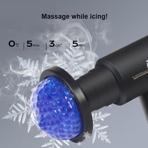 Pistola de Fascia para Fitness, pistola de descarga eléctrica, masajeador relajante muscular, pistola de masaje de vibración pequeña con cabezal de masaje frío y caliente - Product Image 4