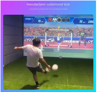Simulateur de tir de football en salle Simulateur de football interactif et lanceur de balles Simulateur d'entraînement de football