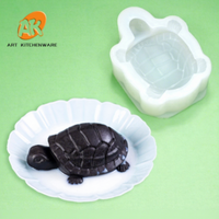 AK Tortue 3D Silicone Tortue Gelée Fondant Gâteau Moule Décoration Silicone Chocolat Moule DIY Sucre Artisanat Bougie Résine Moules