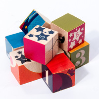 Montessori jeu d'éducation précoce pour enfants, tour arc-en-ciel, bloc de construction, boîte en fer, puzzle de voyage en bois, jouet pour enfants