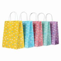 Sac en papier multicolore avec logo personnalisé, emballage coloré, sac de shopping haut de gamme, plusieurs couleurs disponibles