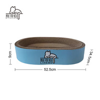 Fabriqué en Chine moderne grand luxe écologique jouet pour chat grattoir carton ondulé réversible chat planche à gratter