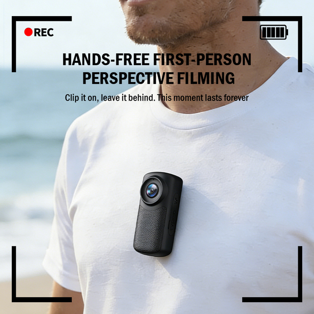 WIFI APP Control Portable Vlog Camera 1080P Small Thumb Action Camera Camcorder Thumb Pocket Mini Body Camera