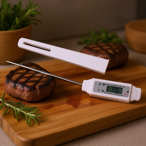 เครื่องวัดอุณหภูมิเนื้อสัตว์ 1.7x2x20.5 ซม. เครื่องมือทำอาหารในครัวแบบดิจิตอลอ่านค่าได้ทันที - Product Image 3