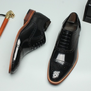 Zapatos Oxford de Cuero Genuino para Hombre, Formales de Negocios, Punta Cerrada, con Cordones, Estilo Británico, Transpirables y Antideslizantes, de Alta Calidad - Product Image 6