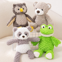 Vente en gros super doux PP coton nouveau bébé mignon animaux en peluche mouton ours grenouille agneau lapin vache couette en vrac peluche brodée