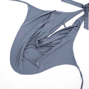 Nuovo Completo Sexy da <span class=keywords><strong>Donna</strong></span>: Top Corto con Schiena Scoperta e Leggings Lucidi, Set Due Pezzi Elegante Stile Y2K - Product Image 6