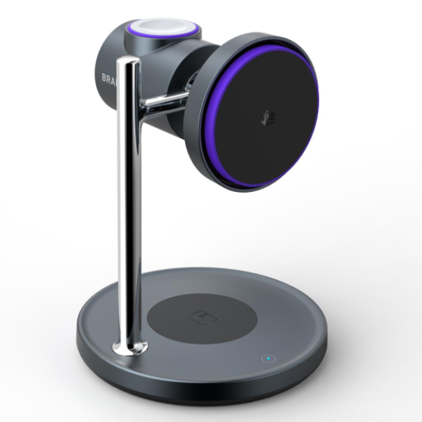 New 25W  Qi2.2 Fast Wireless Charger  3 in 1 Charging Stand with Cooling Fan for iPhone