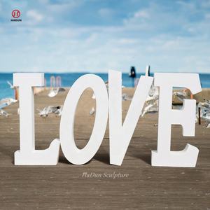 Por encargo al aire libre diseño Metal arte palabra estatua Acero inoxidable amor carta escultura - Product Image 5