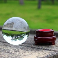 Vente en gros de boules Feng Shui chinoises personnalisées, boule en verre cristal K9 de haute qualité, différentes couleurs, sphère en cristal pour le bureau et la maison