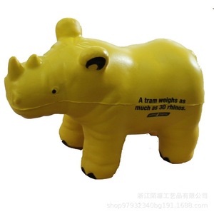 PU <b>Foam</b> Rhino Stress Relief Toy Animal Shape Molding <b>Craft</b> Decor - Product Image 4