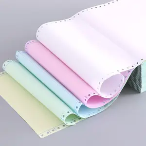 Multi Cor CF CFB CB Carbonless Office Fatura Papel 1-6 Ply Carbonless contínua Computer Copy Paper