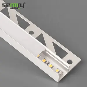 Led in alluminio profilo canale per striscia di luce muro a secco rivestimento Led profilo in alluminio canale