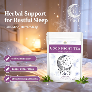 Té de Noche con 15 Tipos de Hierbas Naturales que Ayudan a Conciliar el Sueño Más Rápido, Alivian el Estrés y Favorecen un Sueño Profundo y Reparador - Product Image 1