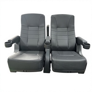 Fauteuil <span class=keywords><strong>de</strong></span> cinéma commercial pliable LEACOM SEATING LS-8605, moderne, en tissu, luxueux, avec fonction bascule complète - Product Image 5